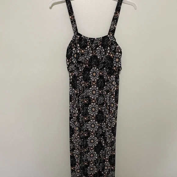 NY Collection maxi dress size Medium 5 inch ruffle around top - Picture 7 of 8